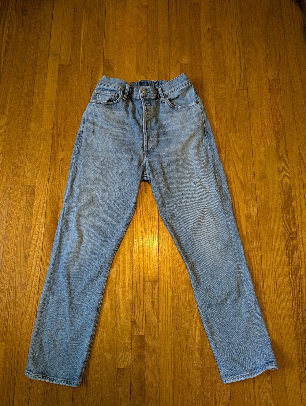 Citizens of Humanity High Rise Cropped Straight Jeans Light Wash Size 29
